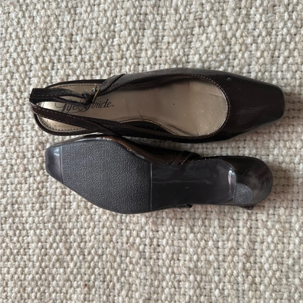 Life Stride Dark Brown Heels